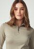 Womens Mountainsilk Half Zip Matcha 6742