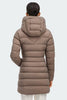 Womens Clair Coat  Tonal Disc Taupe Grey 2331WT