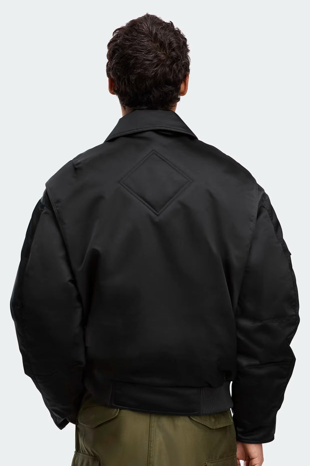 Mens Seguin Aviator Bomber Black 4882MT