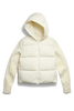 Womens HyBridge® Wide Quilt Knit Hoodie Tonal Disc  Cottongrass 6507WT