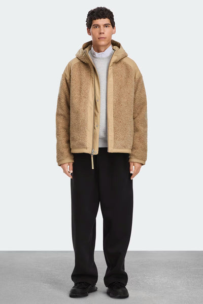 Mens Alberni Reversible Fleece Bomber Desert Sand/Desert Sand 7067M