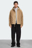 Mens Alberni Reversible Fleece Bomber Desert Sand/Desert Sand 7067M