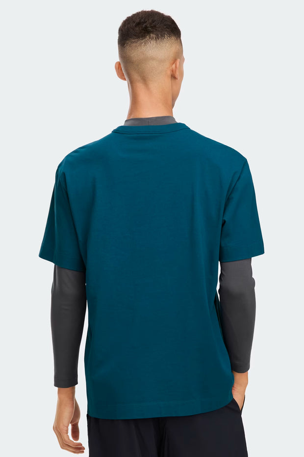 Mens Gladstone Relaxed T-Shirt Guard Blue  1401M9
