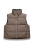 Womens Grandview Cropped Vest Tonal Disc Taupe Grey 2267WT