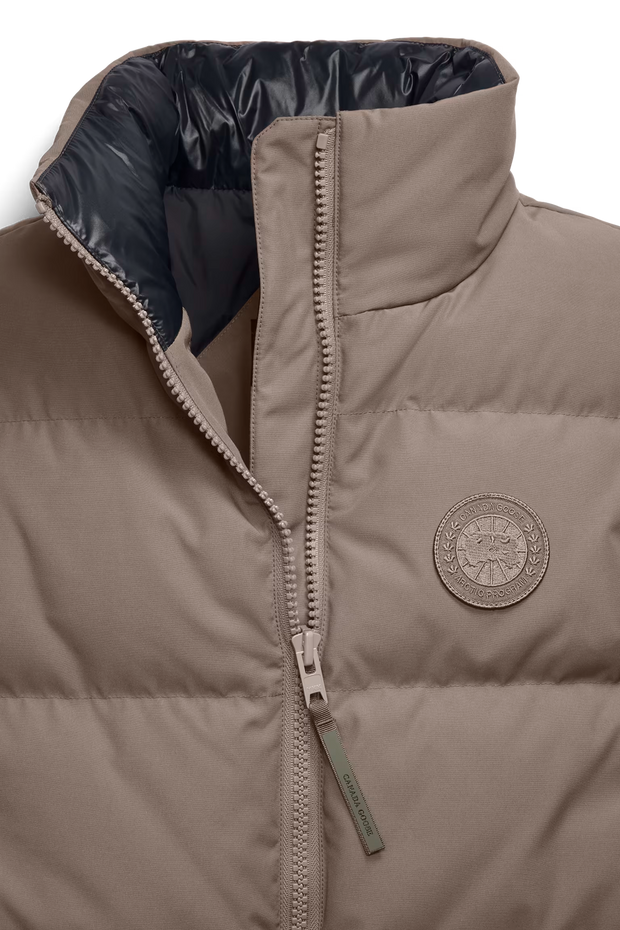 Womens Grandview Cropped Vest Tonal Disc Taupe Grey 2267WT