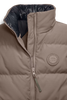 Womens Grandview Cropped Vest Tonal Disc Taupe Grey 2267WT