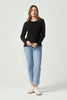 Womens Essential Crew  Black 6874