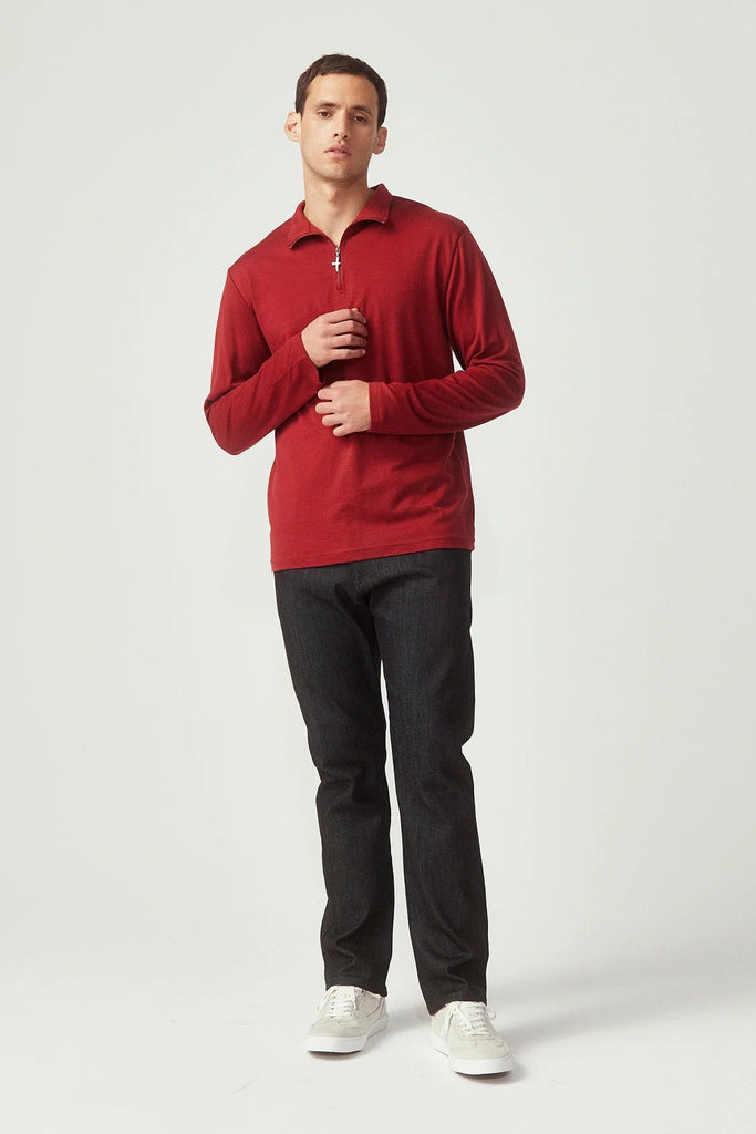 Mens Pua Zip Shirt  Bordeaux 9379