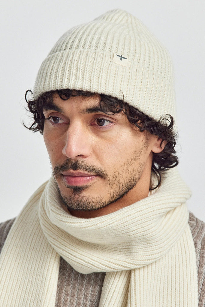 Unisex Natural Beanie Puriri/Natural 0656