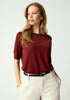 Womens Tenera Knit Tee Scarlet Rust 10001VN
