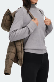 Womens Clair Jacket Tonal Disc Taupe Grey 2332WT