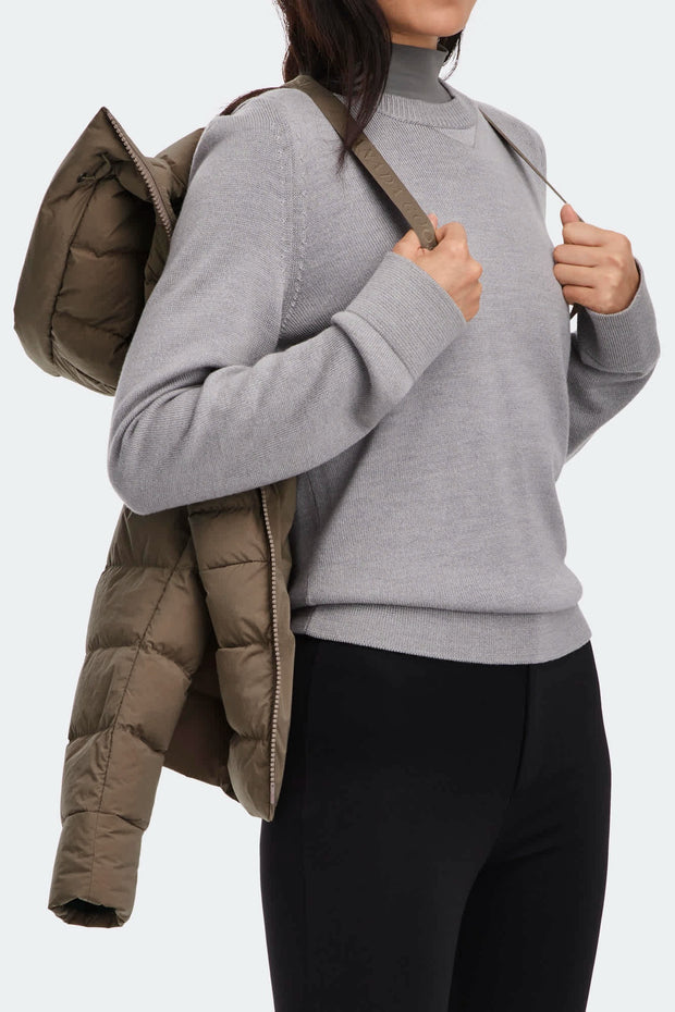 Womens Clair Jacket Tonal Disc Taupe Grey 2332WT