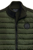 Mens HyBridge® Knit Vest  Black Disc Moss Khaki 6829MB