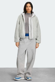 Womens Alberni Fleece Bomber Silverbirch Heather/ Silverbirch 7068W