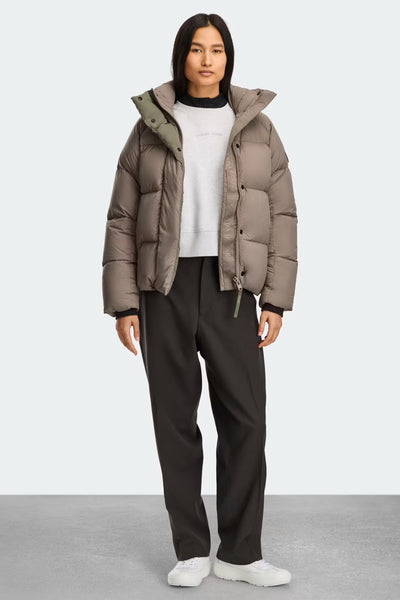 Womens Junction Parka Tonal Disc Taupe Grey 2602LT