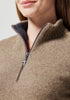 Womens Tidal Half Zip Wheat/Slate 100500