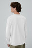 Mens Gladstone Long Sleeve T-Shirt White  1402MT