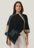 Womens Empress Poncho  Jet/Slate Multi 1677