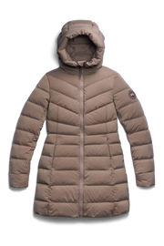 Womens Clair Coat  Tonal Disc Taupe Grey 2331WT