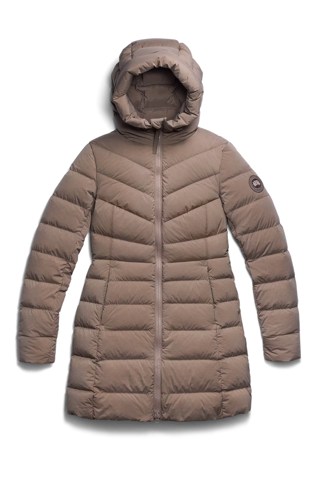 Womens Clair Coat  Tonal Disc Taupe Grey 2331WT