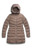 Womens Clair Coat  Tonal Disc Taupe Grey 2331WT