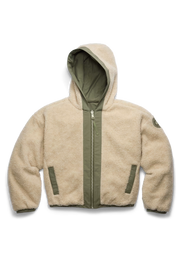 Womens Alberni Fleece Bomber Light Tan/ Smokey Sage 7068W
