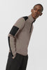 Mens Stormont ¼ Zip Sweater Black Label Limestone 7013MB