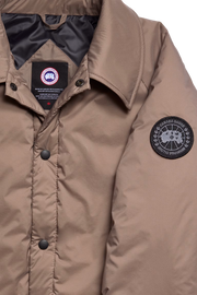 Mens Lodge Coach Jacket Black Label Taupe Grey 2755MB