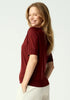 Womens Tenera Knit Tee Scarlet Rust 10001VN