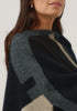 Womens Empress Poncho  Jet/Slate Multi 1677