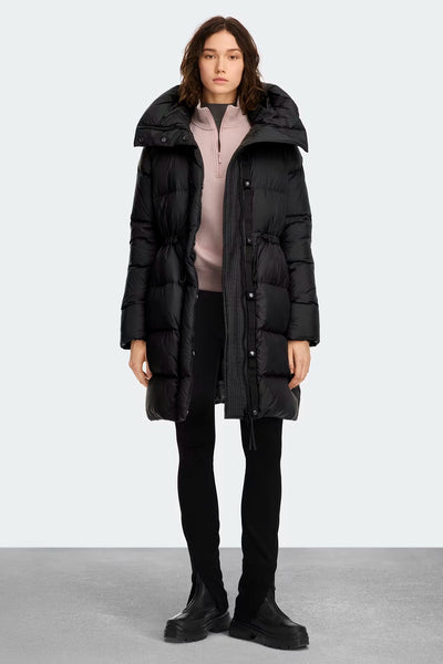 Womens Montgomery Coat Tonal Label Black 3043WT