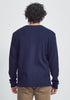 Mens Brent Waffle Long Sleeve Tee Dark Navy 900011