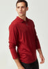 Mens Pua Zip Shirt  Bordeaux 9379