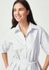 Womens Manon Dress Lilac Green Stripe 600191