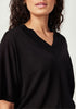 Womens Camille V Tee Black 100110VN