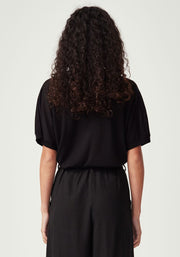 Womens Camille V Tee Black 100110VN