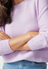 Womens Stitch Sweater  Fleur Violet 1859