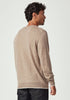 Mens Miles Crew Sweater Cobblestone/Ecru  100184