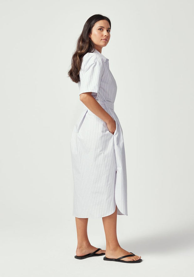 Womens Manon Dress Lilac Green Stripe 600191