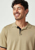Mens Arman SS Polo Aloe/Black 100200Vn