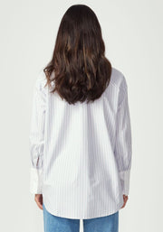Womens Frankie Shirt Lilac Green Stripe 600141A