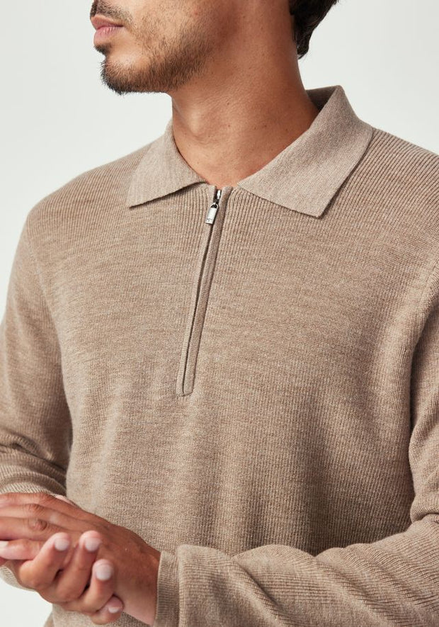 Mens Lee Half Zip Cobblestone 100259vn