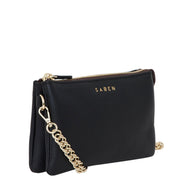 Lily Mini Crossbody Bag Wave Black Gold Chain