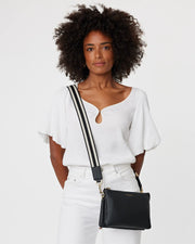 Feature Strap Webbing  Black/White