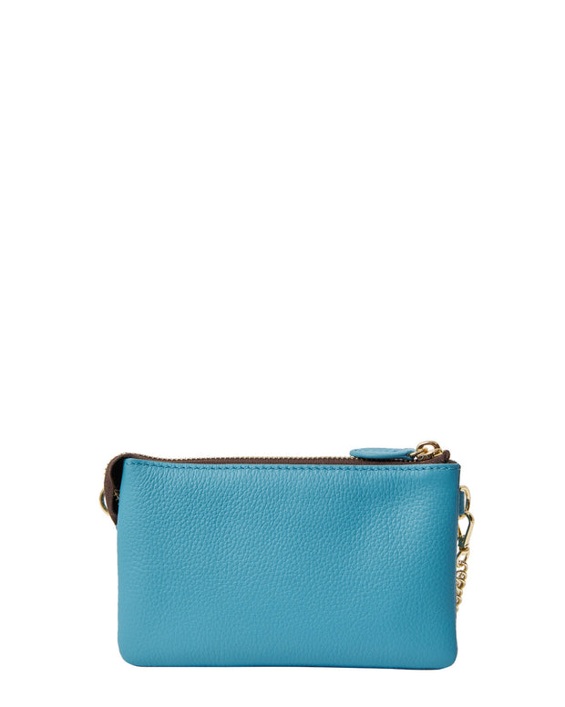 Lily Mini Crossbody Bag - Wave + Gold Curb Chain