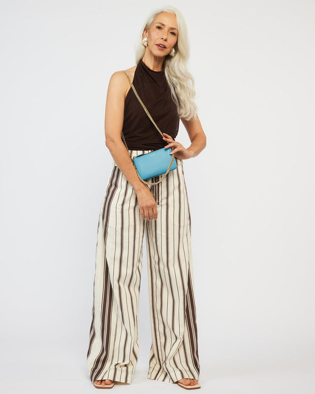 Lily Mini Crossbody Bag - Wave + Gold Curb Chain