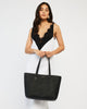 Tilbury Shoulder Bag - Black + Bronze Foil