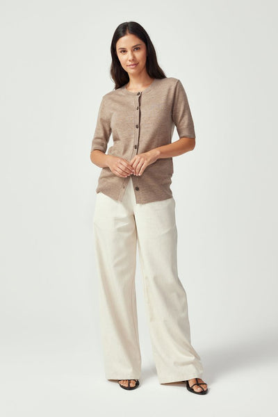 Womens Orna Knit Cardi Cobblestone 100359Vn