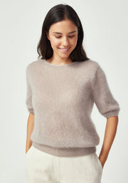 Womens June Knit Tee NaturalClay 100313