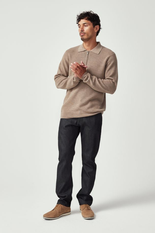 Mens Lee Half Zip Cobblestone 100259vn